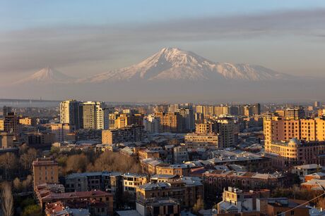 Armenia. Yerevan. Mount Ararat above Yerevan