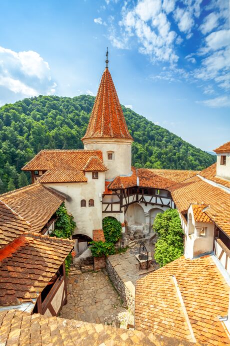 Castle Bran in Bran, Romania, Eastern Europe