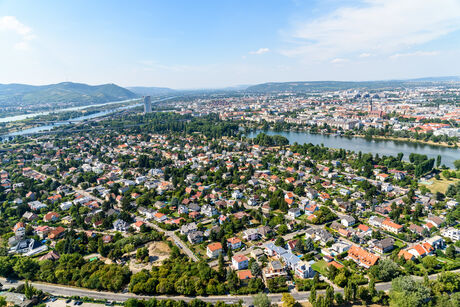 Aerial View Of Vienna City Skyline