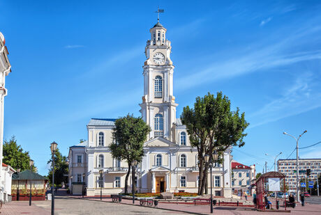 Old Town Hall of Vitebsk in sunny summer day, Vitebsk, Belarus